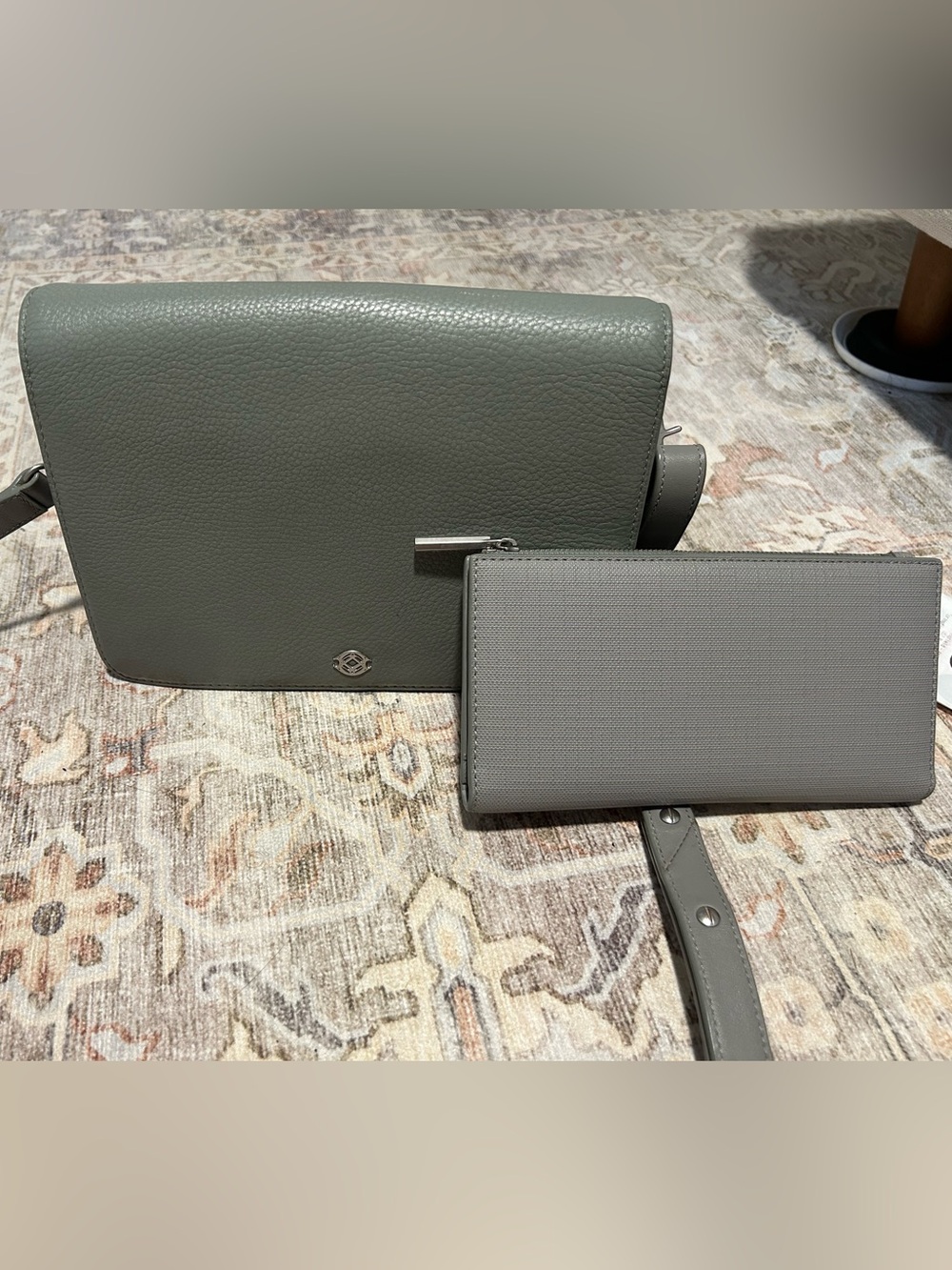 Dagne Dover Medium Andra Leather Cross Body w/ Matching Wallet